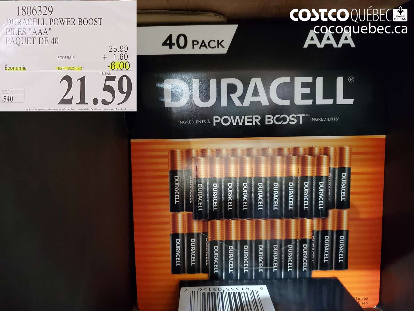 1806329 DURACELL POWER BOOST PILES 