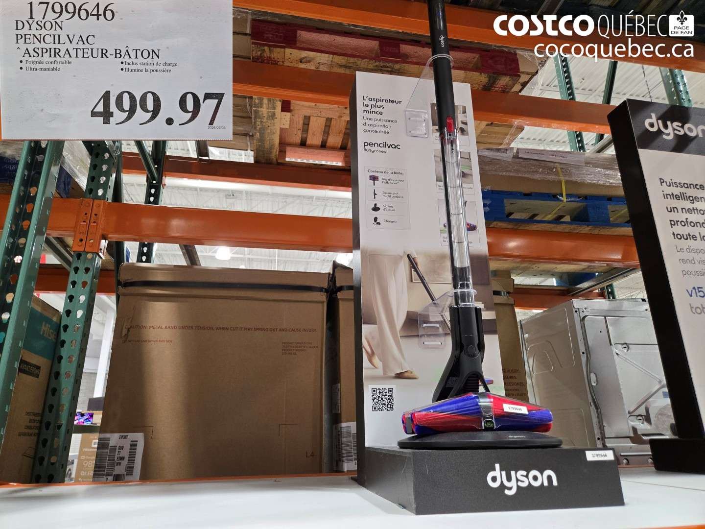 1799646 DYSON PENCIL VAC ASPIRATEUR-BÂTON $499.97