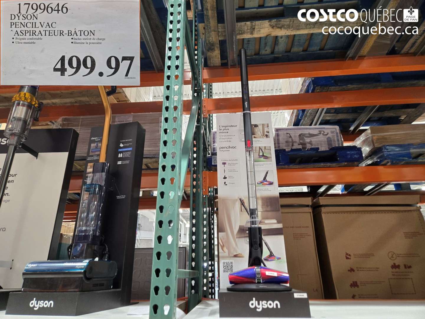 1799646 DYSON PENCIL VAC ASPIRATEUR-BÂTON $499.97