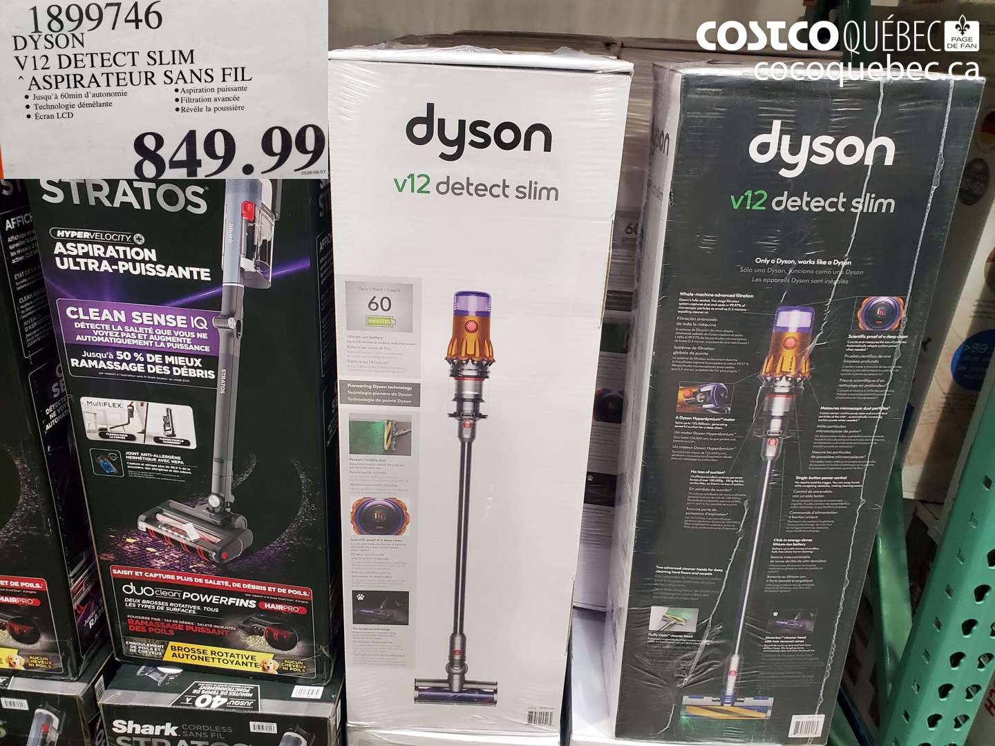 1899746 DYSON V12 DETECT SLIM ASPIRATEUR SANS FIL $849.99