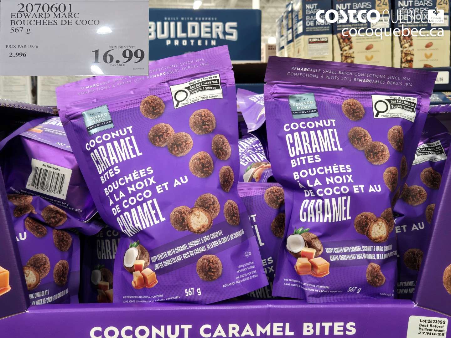 2070601 EDWARD MARC BOUCHÉES DE COCO $16.99
