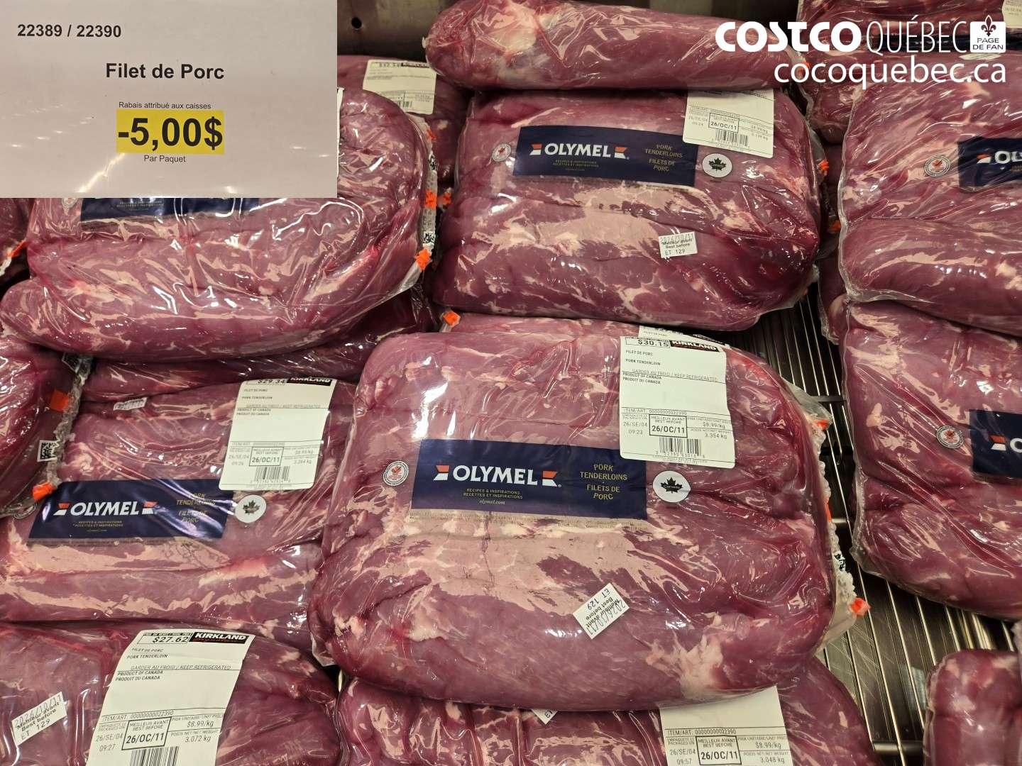 22389 FILET DE PORC ($5.00 INSTANT SAVINGS)