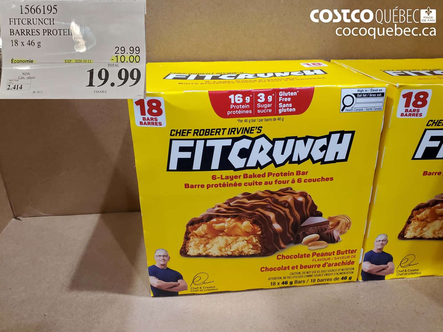 1566195 FITCRUNCH BARRES PROTEIN ($10.00 INSTANT SAVINGS EXPIRES ON 2026-10-11) $19.99