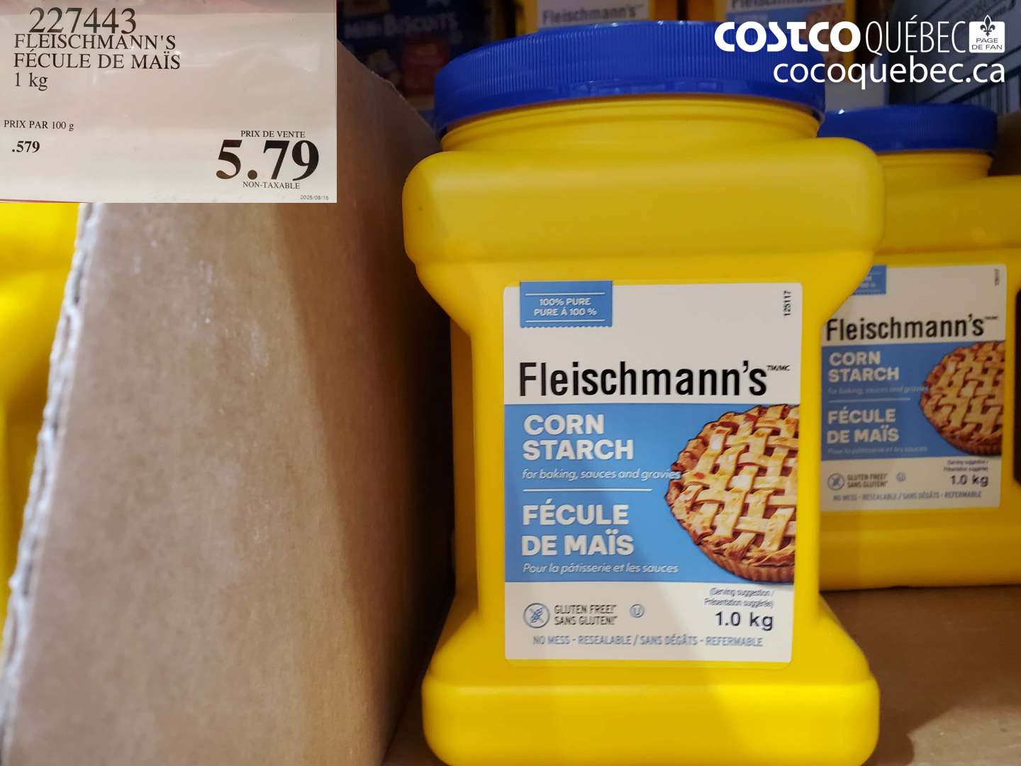 227443 FLEISCHMANN'S FÉCULE DE MAÏS 1 KG $5.79