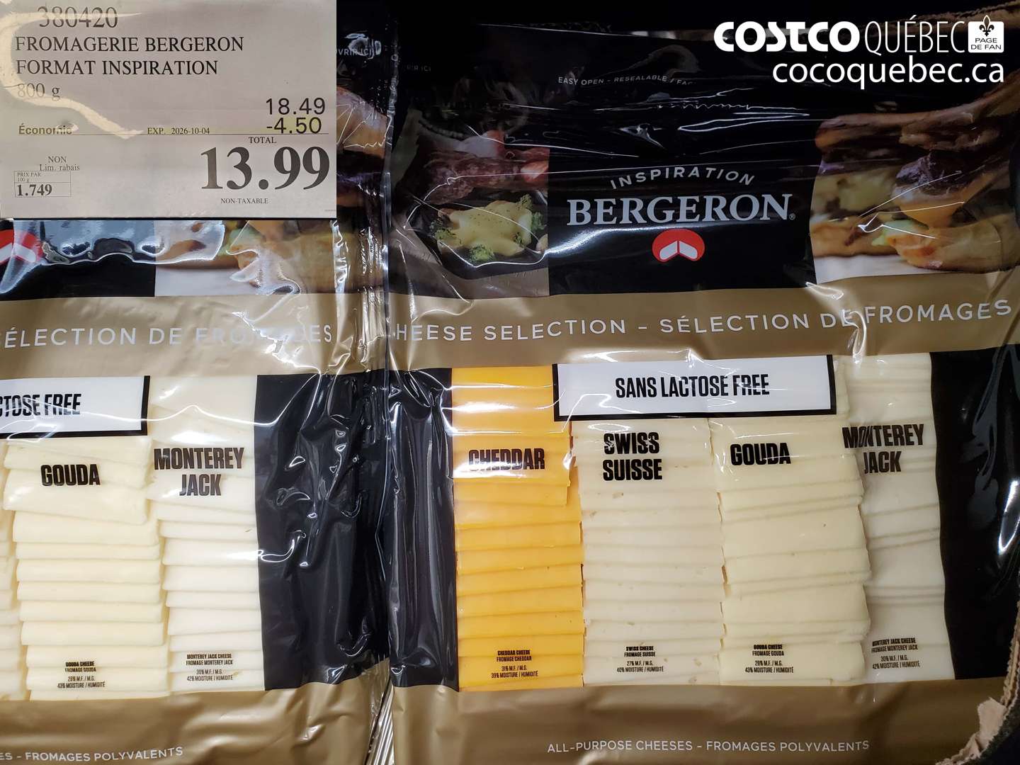 380420 FROMAGERIE BERGERON FORMAT INSPIRATION ($4.50 INSTANT SAVINGS EXPIRES ON 2026-10-04) $13.99