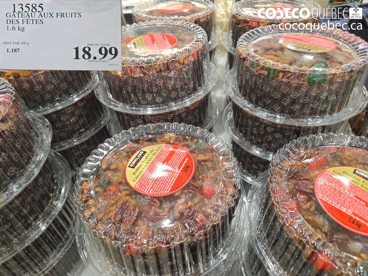 13585 GÂTEAU AUX FRUITS DES FÊTES $18.99