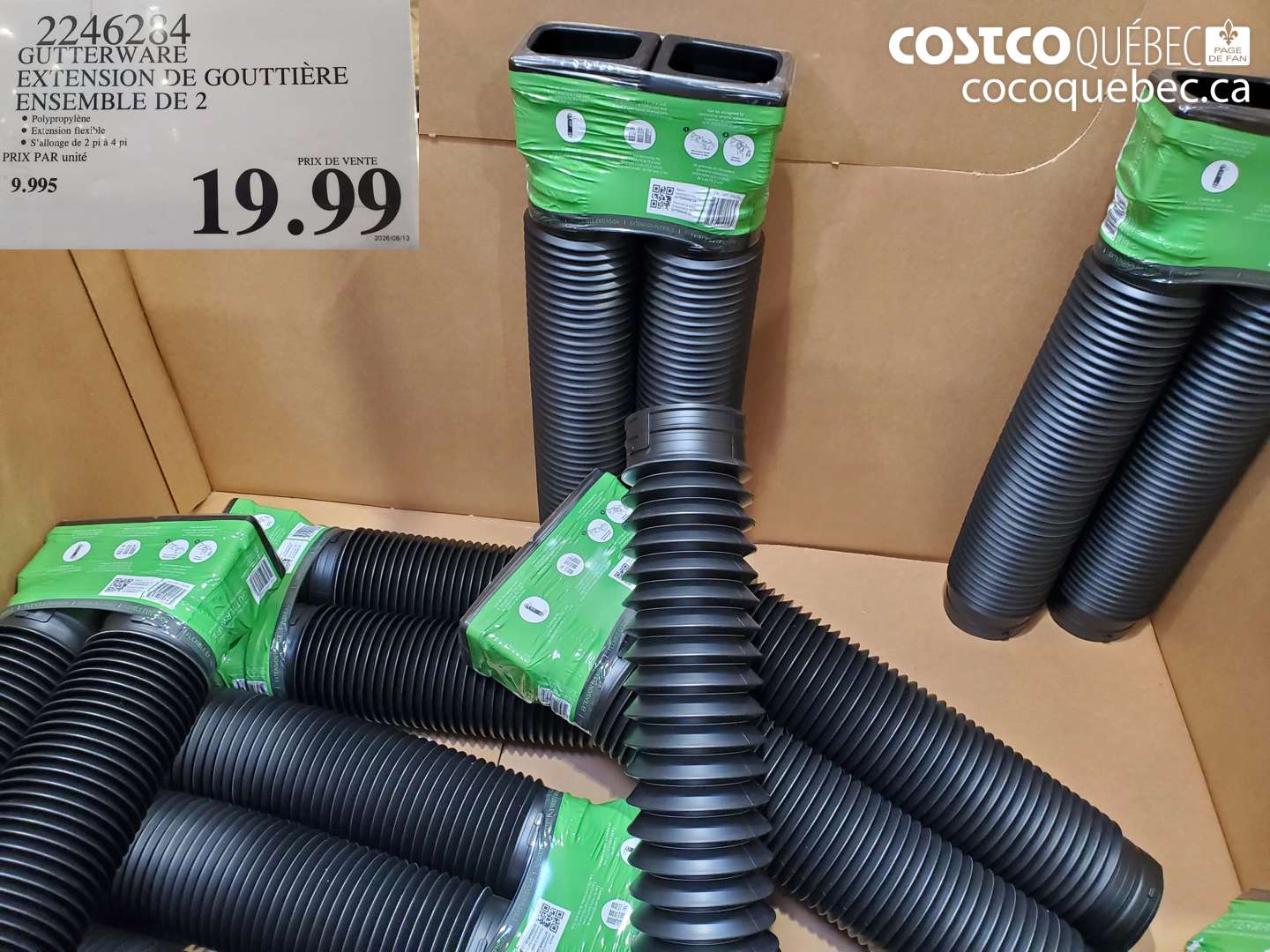 2246284 GUTTERWARE EXTENSION DE GOUTTIÈRE ENSEMBLE DE 2 $19.99