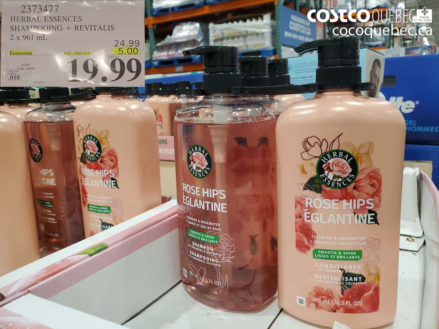 2373477 HERBAL ESSENCES SHAMPOOING + REVITALIS ($5.00 INSTANT SAVINGS EXPIRES ON 2026-10-25) $19.99