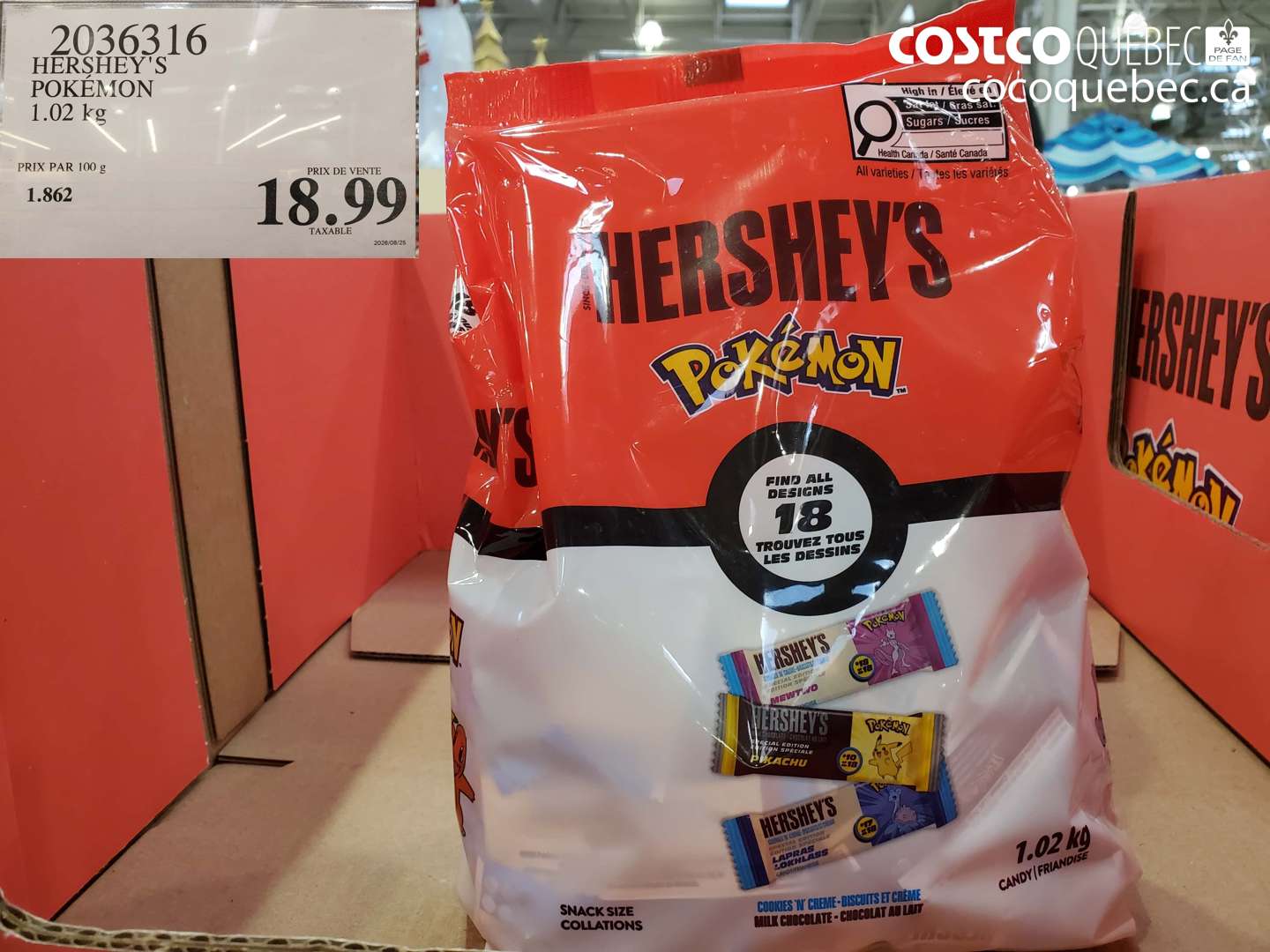 2036316 HERSHEY'S POKÉMON $18.99