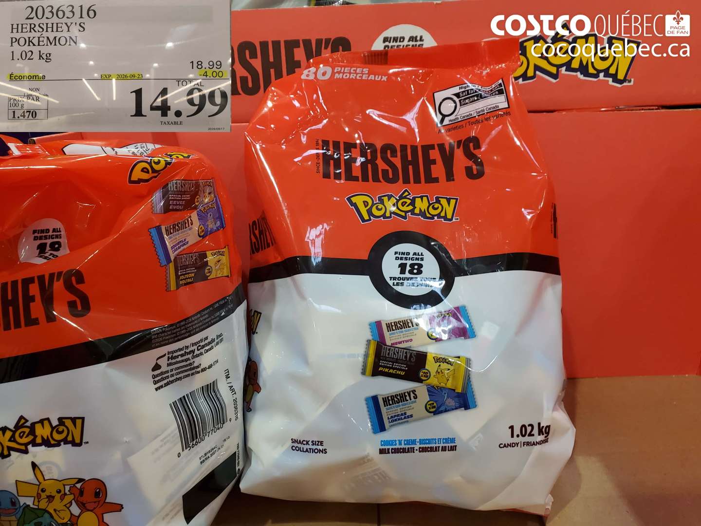 2036316 HERSHEY'S POKÉMON ($4.00 INSTANT SAVINGS EXPIRES ON 2026-09-23) $14.99