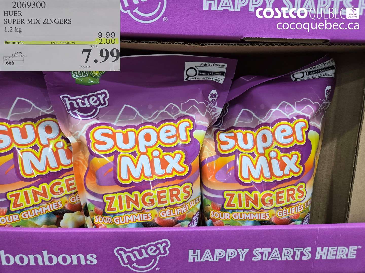 2069300 HUER SUPER MIX ZINGERS ($2.00 INSTANT SAVINGS EXPIRES ON 2026-09-29) $7.99