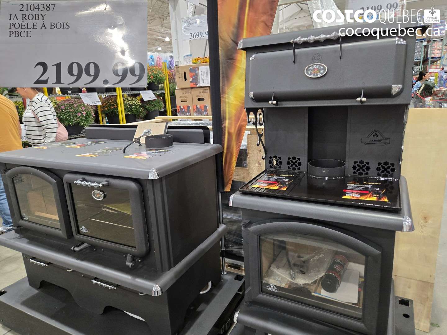 2104387 JA ROBY POÊLE À BOIS PBCE $2199.99