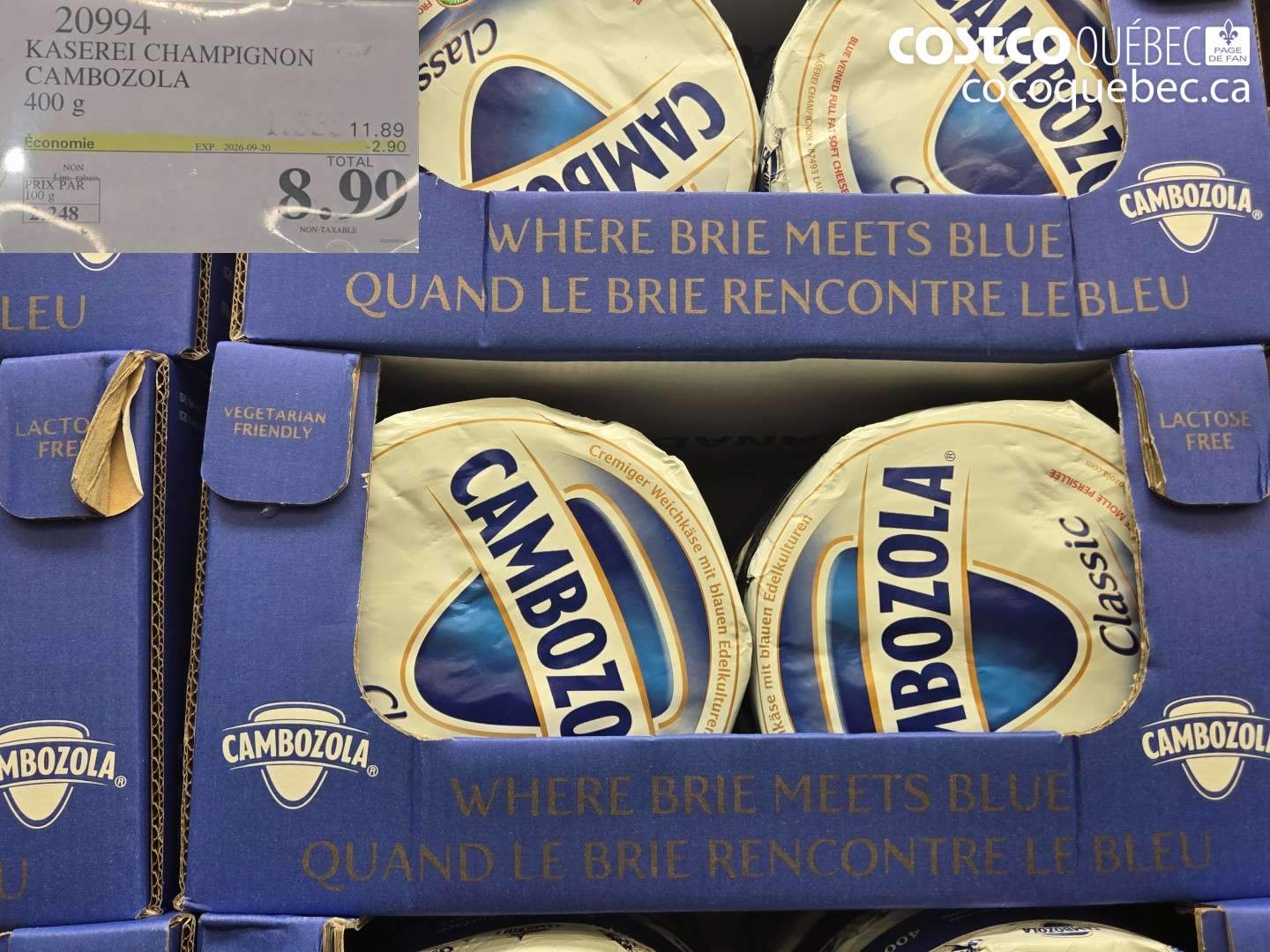 20994 KASEREI CHAMPIGNON CAMBOZOLA ($2.90 INSTANT SAVINGS EXPIRES ON 2026-09-20) $8.99