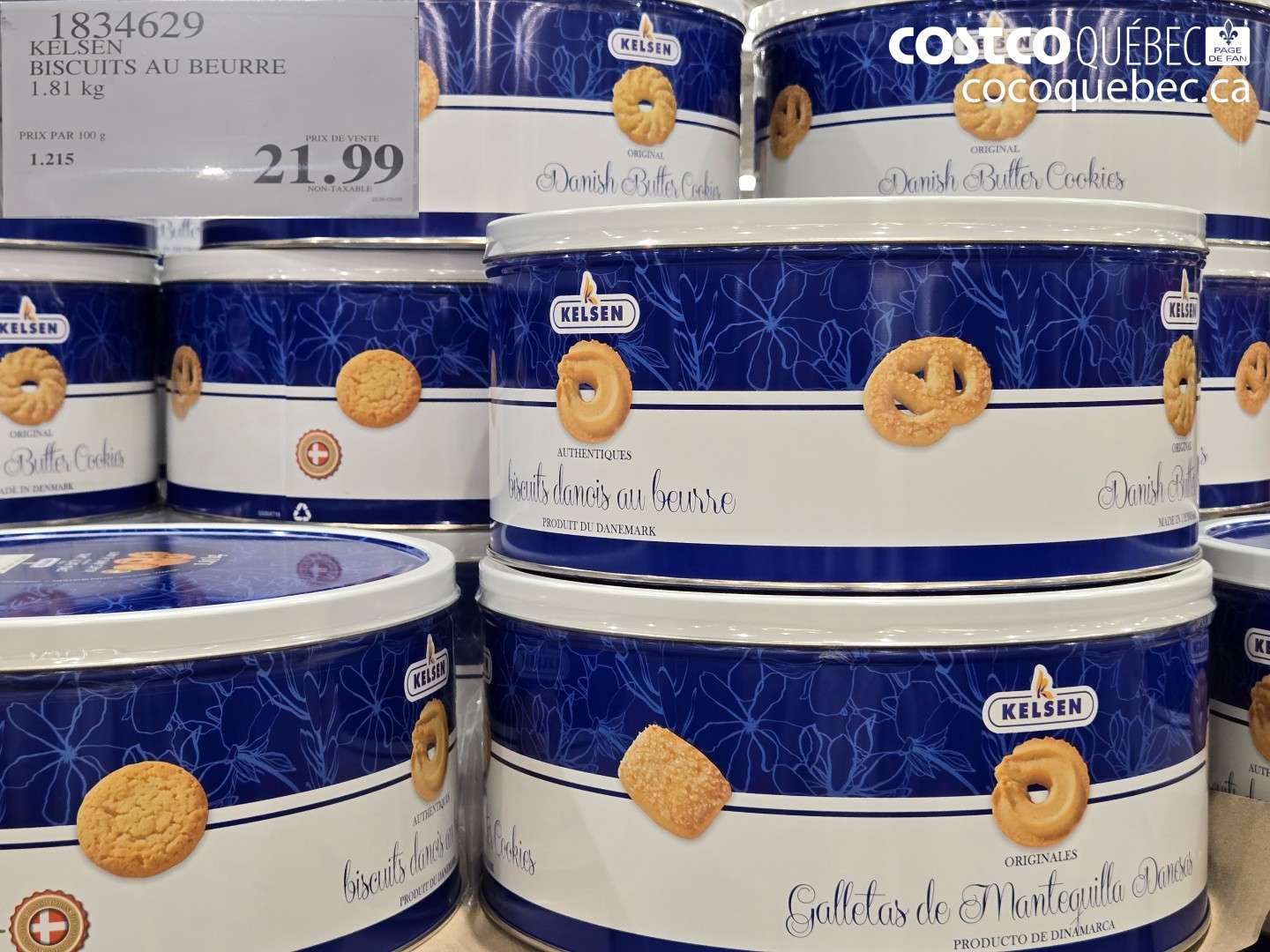 1834629 KELSEN BISCUITS AU BEURRE $21.99