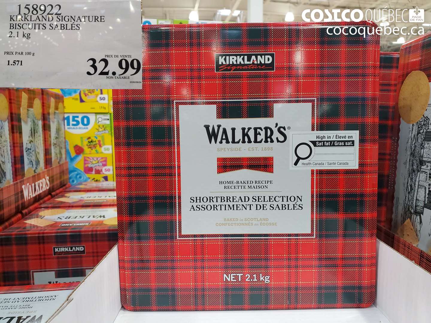 158922 KIRKLAND SIGNATURE BISCUITS SABLÉS $32.99