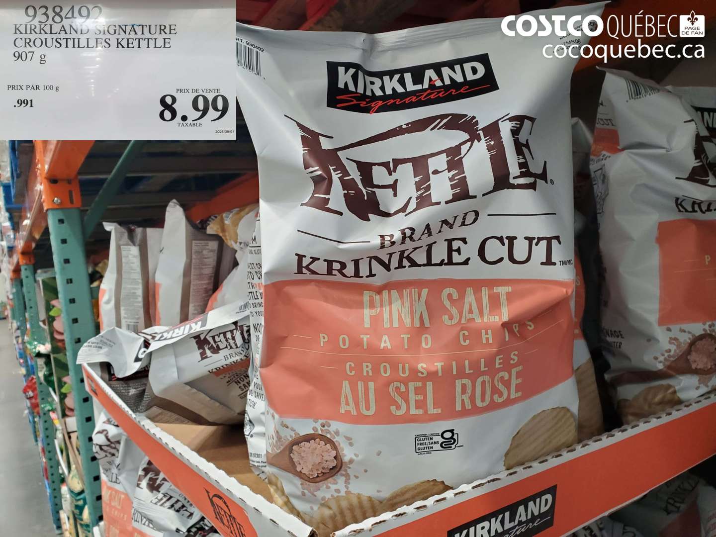 938492 KIRKLAND SIGNATURE CROUSTILLES KETTLE $8.99