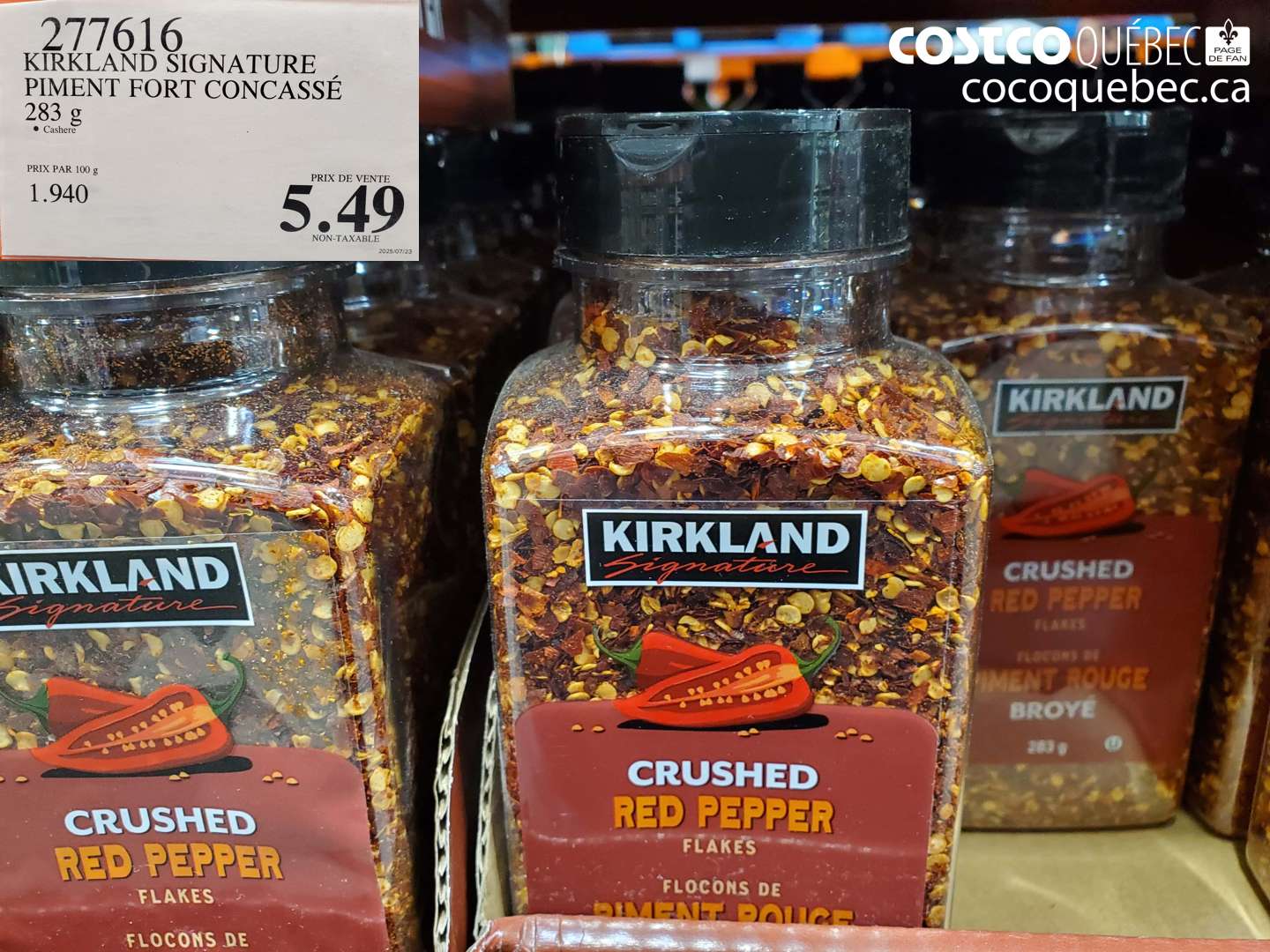 277616 KIRKLAND SIGNATURE PIMENT FORT CONCASSÉ $5.49