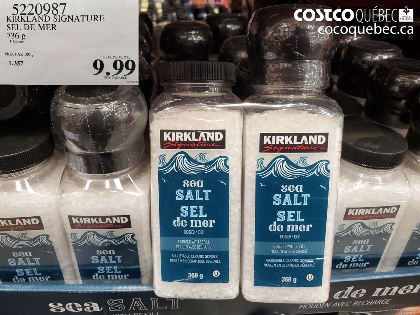 5220987 KIRKLAND SIGNATURE SEL DE MER $9.99