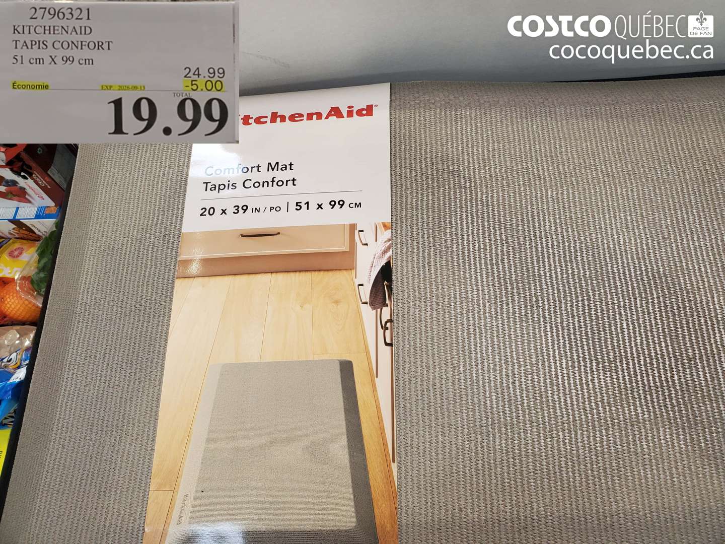 2796321 KITCHENAID TAPIS CONFORT ($5.00 INSTANT SAVINGS EXPIRES ON 2026-09-13) $19.99
