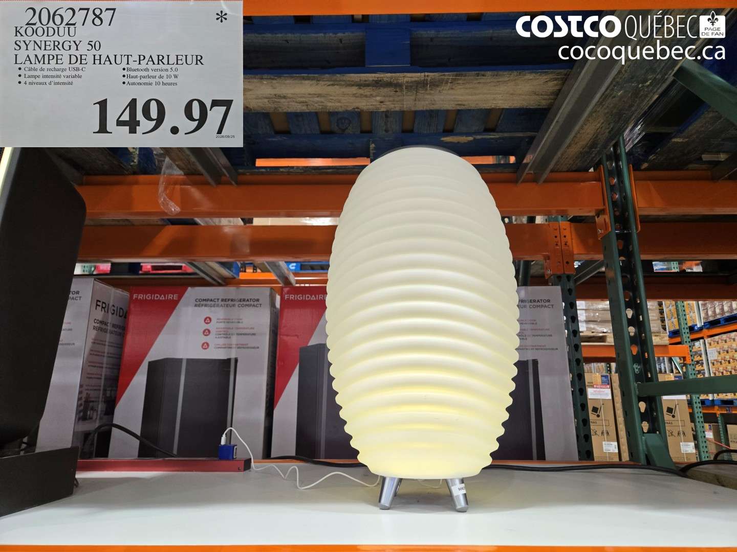 2062787 KOODUU SYNERGY 50 LAMPE DE HAUT-PARLEUR $149.97