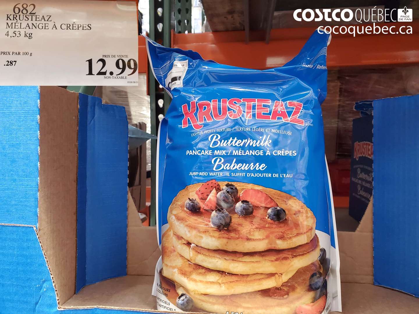 682 KRUSTEAZ MÉLANGE À CRÊPES $12.99