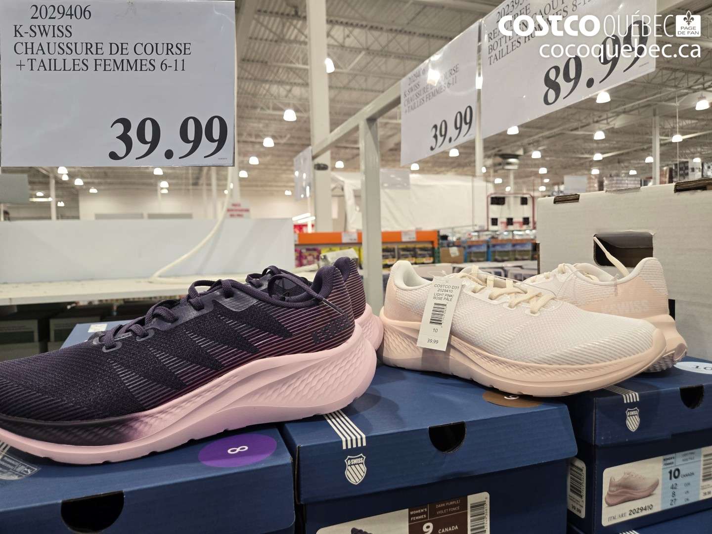 2029406 K-SWISS CHAUSSURE DE COURSE + TAILLES FEMMES 6-11 $39.99