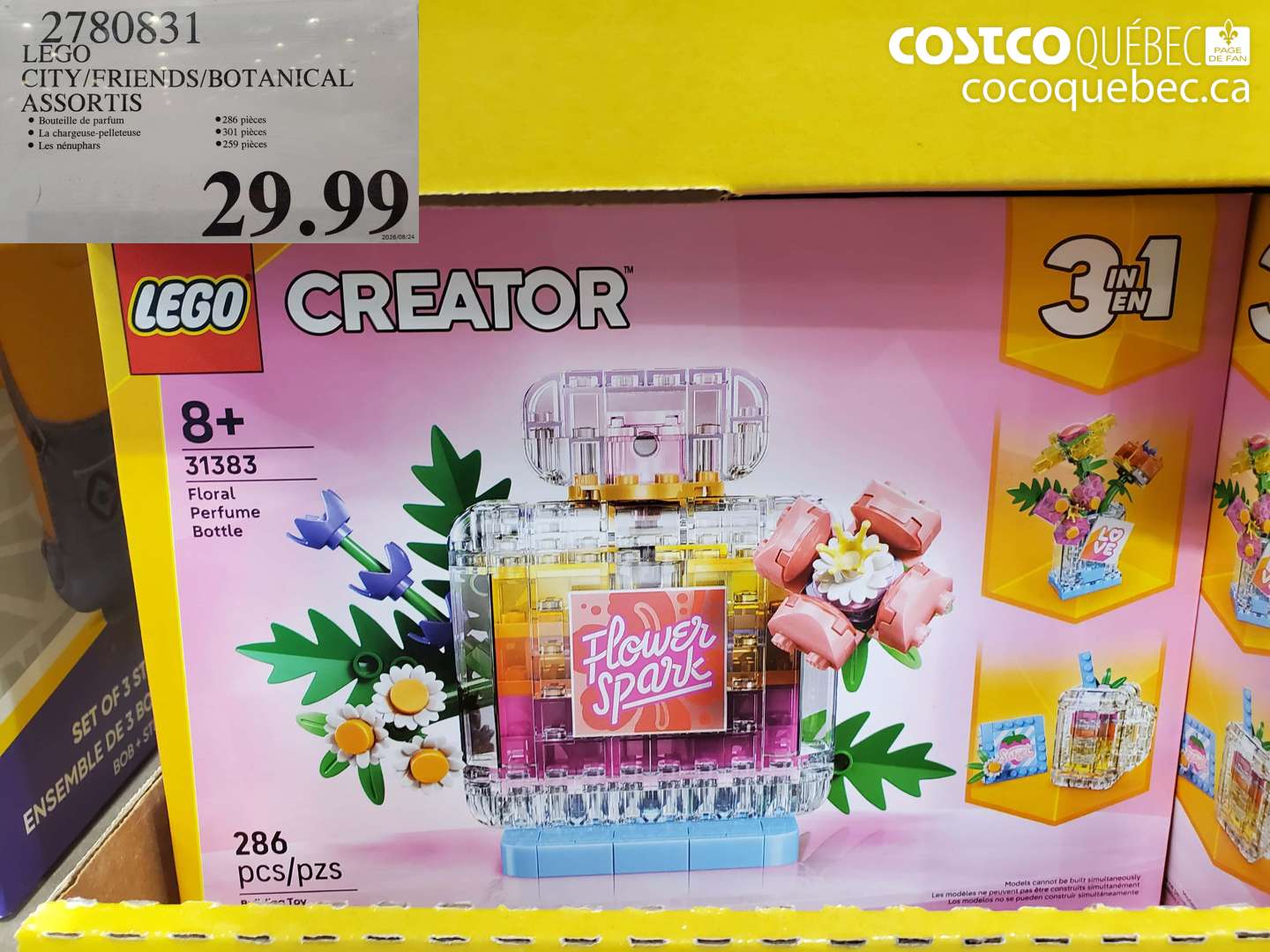 2780831 LEGO CITY/FRIENDS/BOTANICAL ASSORTIS $29.99