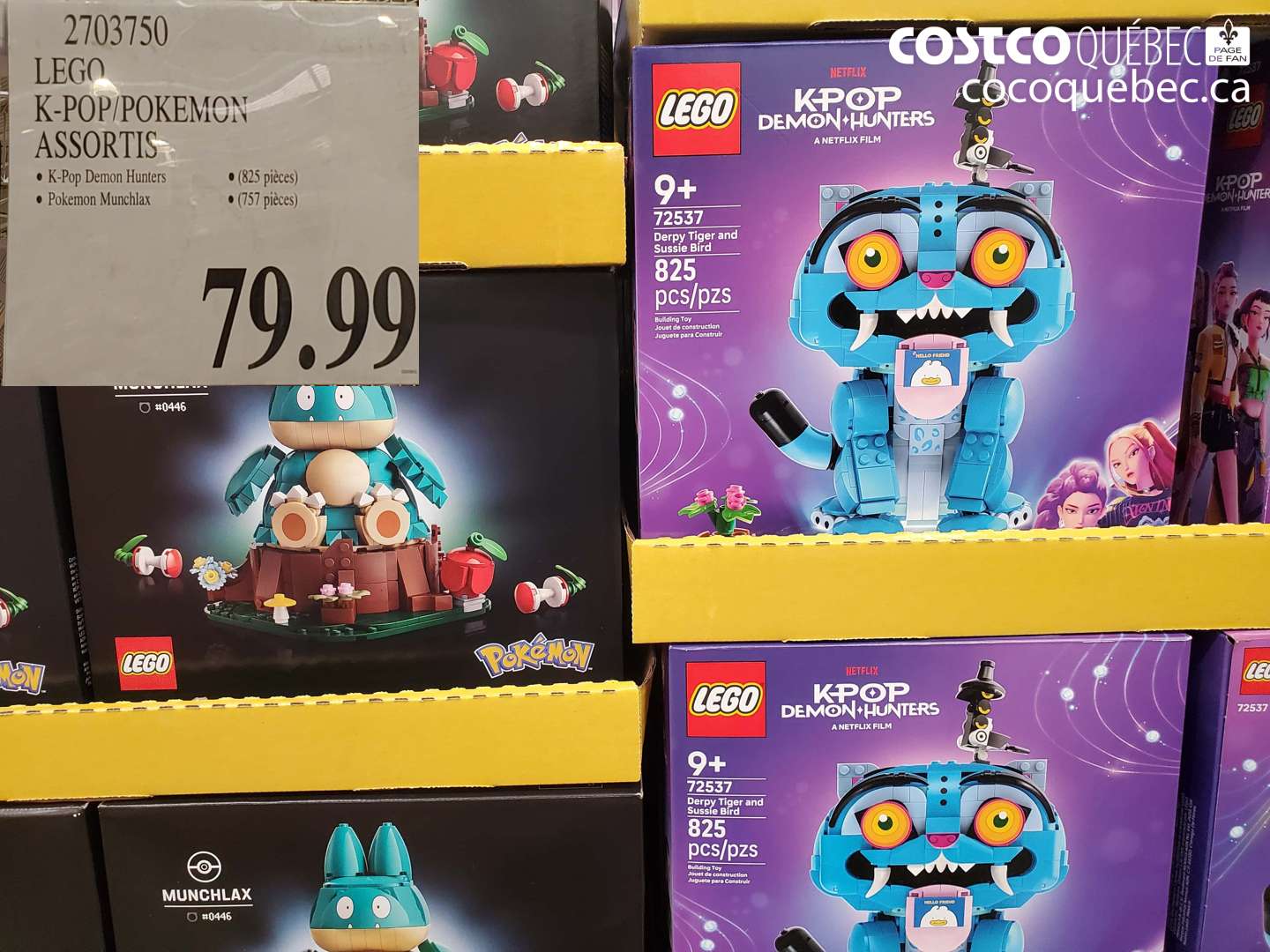 2703750 LEGO K-POP/POKEMON ASSORTIS $79.99