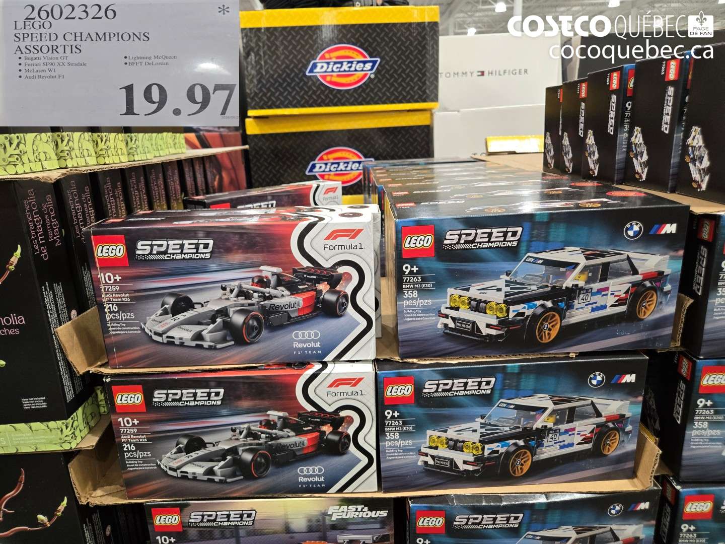 2602326 LEGO SPEED CHAMPIONS ASSORTIS $19.97