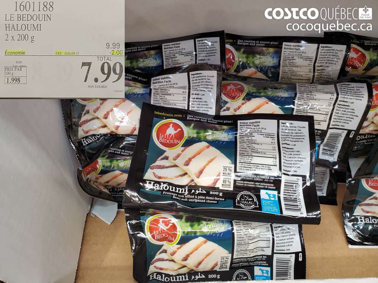 1601188 LE BEDOUIN HALOUMI ($2.00 INSTANT SAVINGS EXPIRES ON 2026-09-13) $7.99