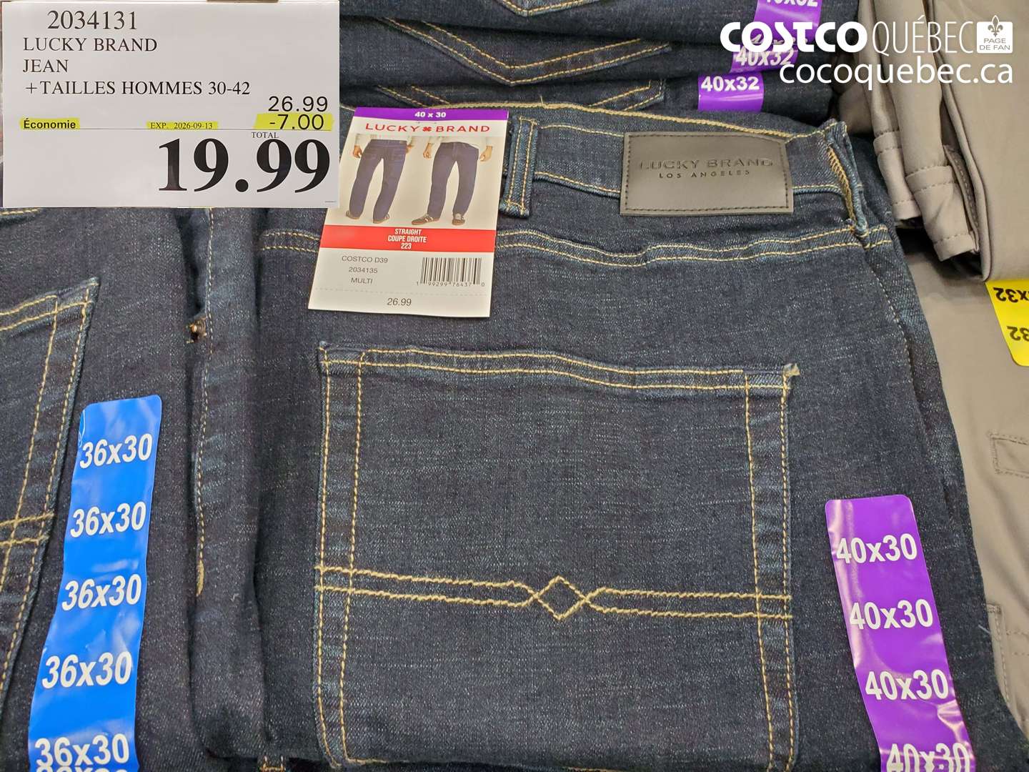 2034131 LUCKY BRAND JEAN ($7.00 INSTANT SAVINGS EXPIRES ON 2026-09-13) $19.99