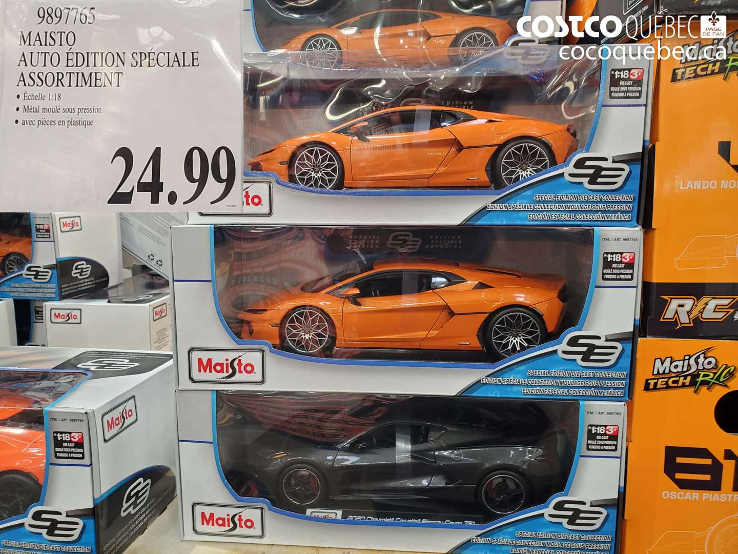 9897765 MAISTO AUTO ÉDITION SPÉCIALE ASSORTIMENT $24.99