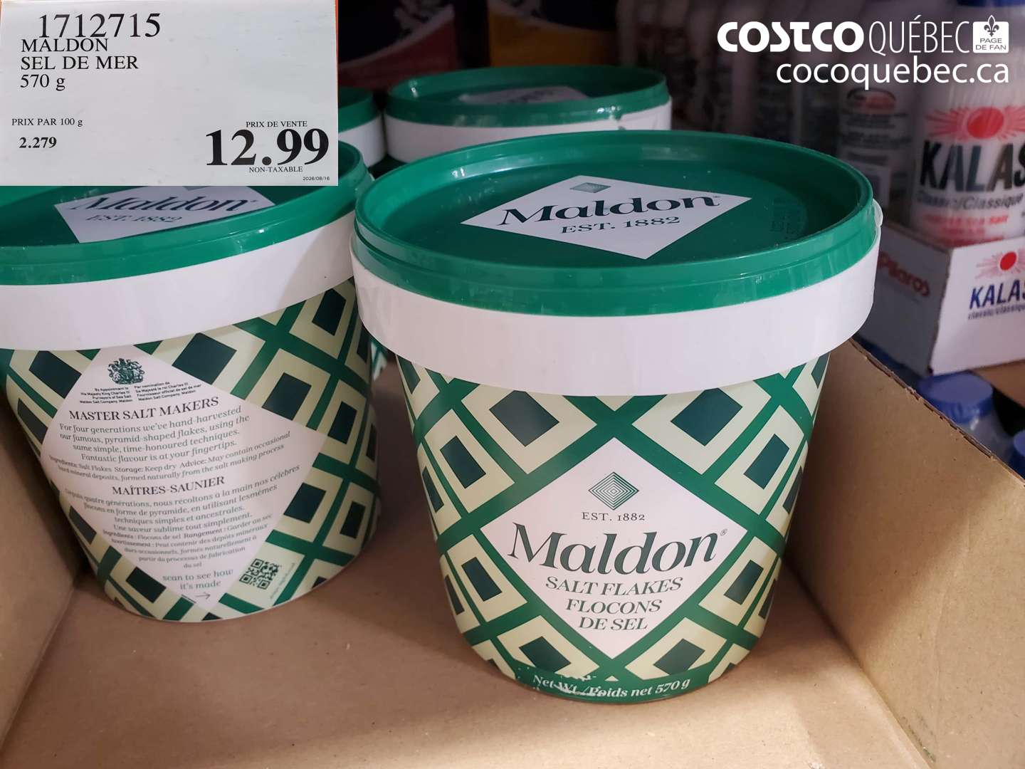 1712715 MALDON SEL DE MER 570 G $12.99