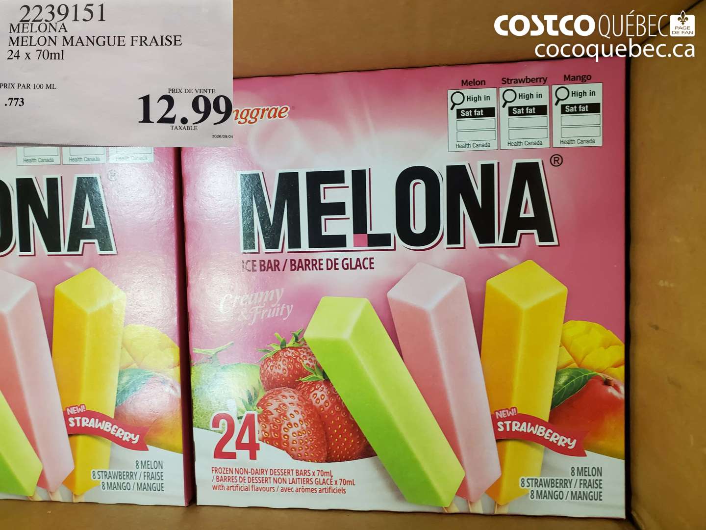 2239151 MELONA MELON MANGUE FRAISE $12.99