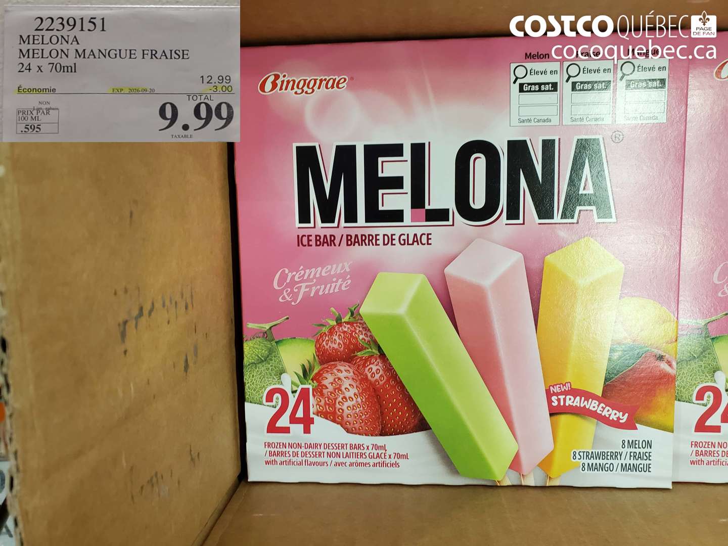 2239151 MELONA MELON MANGUE FRAISE ($3.00 INSTANT SAVINGS EXPIRES ON 2026-09-20) $9.99