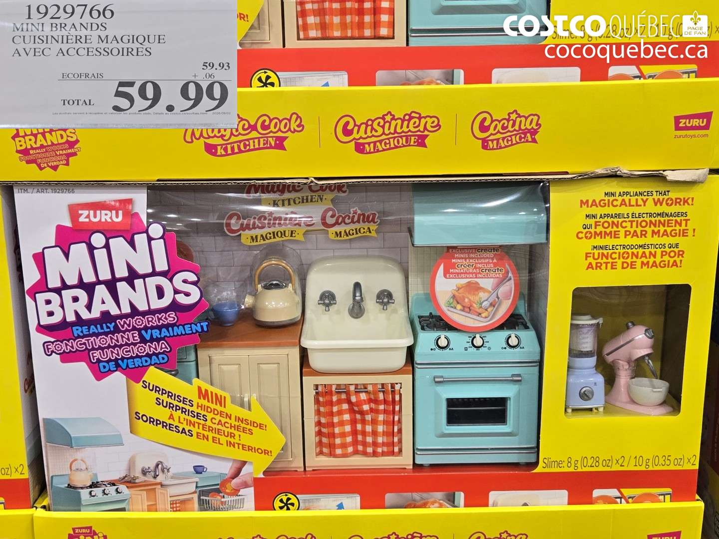 1929766 MINI BRANDS CUISINIÈRE MAGIQUE AVEC ACCESSOIRES $59.99