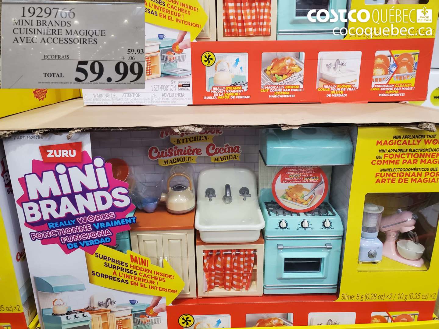 1929766 MINI BRANDS CUISINIÈRE MAGIQUE AVEC ACCESSOIRES $59.99