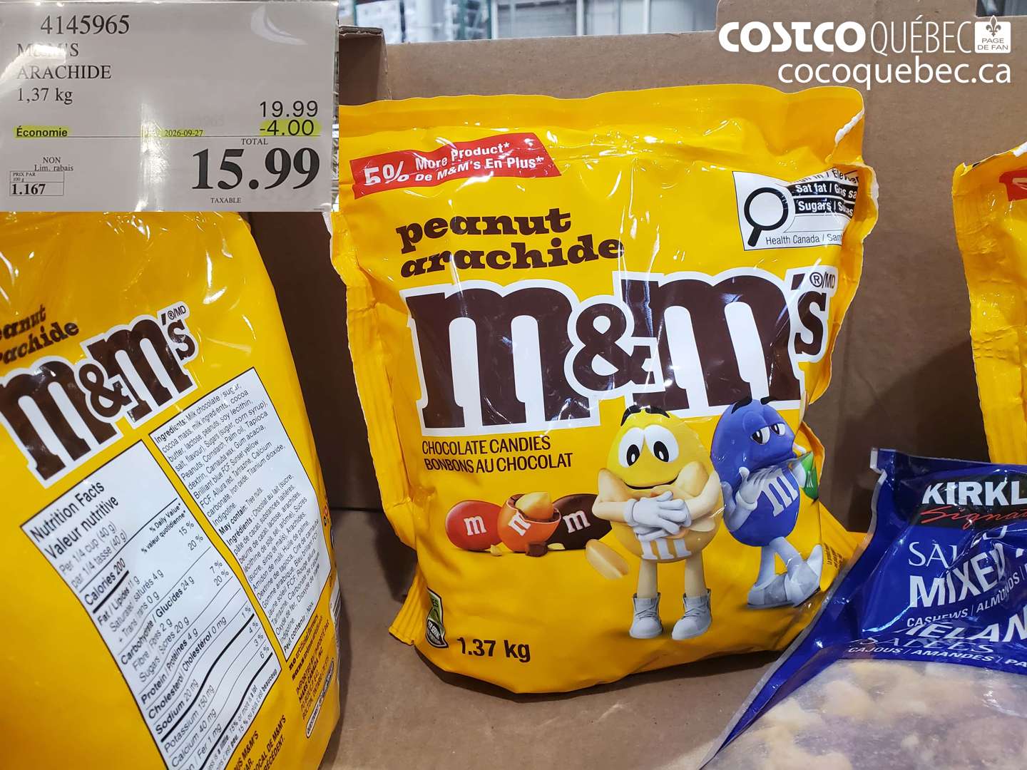 4145965 M&M'S ARACHIDE ($4.00 INSTANT SAVINGS EXPIRES ON 2026-09-27) $15.99
