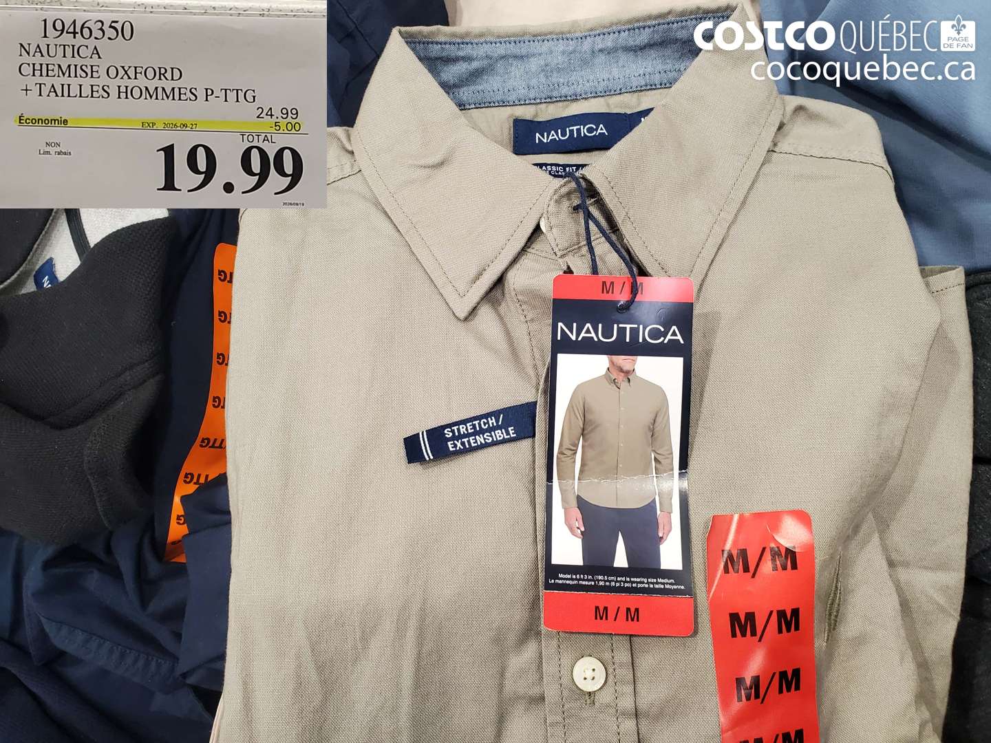 1946350 NAUTICA CHEMISE OXFORD ($5.00 INSTANT SAVINGS EXPIRES ON 2026-09-27) $19.99