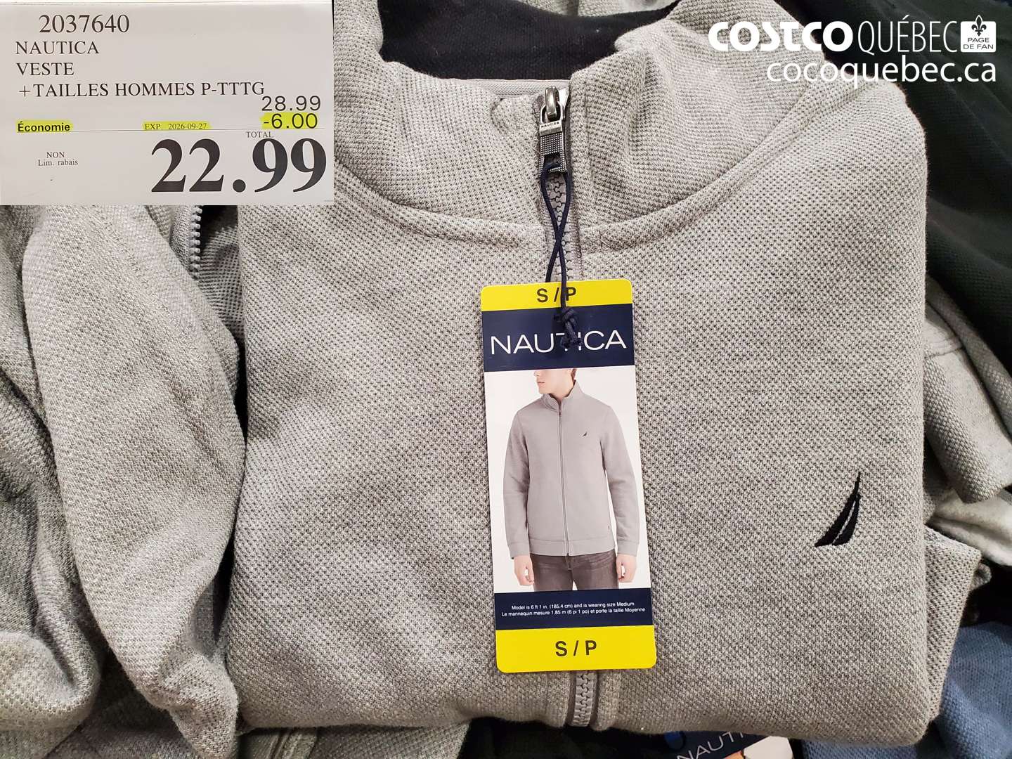 2037640 NAUTICA VESTE ($6.00 INSTANT SAVINGS EXPIRES ON 2026-09-27) $22.99