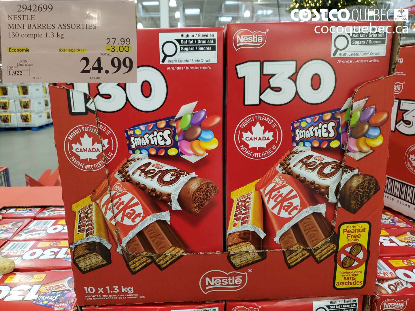 2942699 NESTLE MINI-BARRES ASSORTIES ($3.00 INSTANT SAVINGS EXPIRES ON 2026-09-16) $24.99