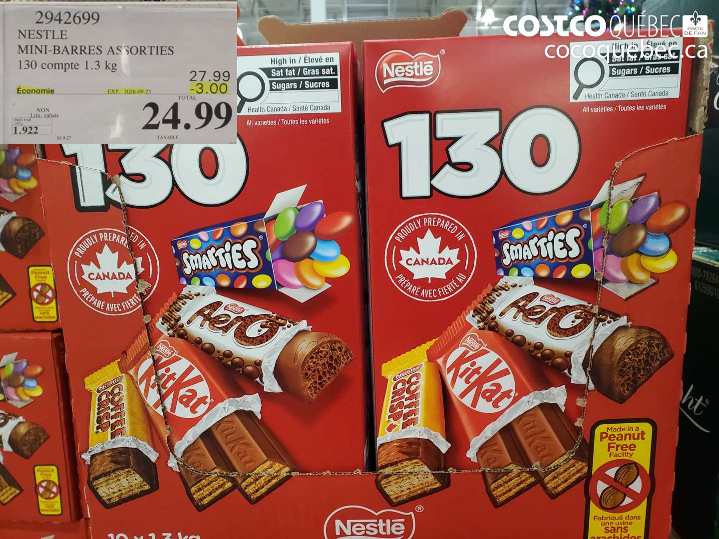 2942699 NESTLE MINI-BARRES ASSORTIES ($3.00 INSTANT SAVINGS EXPIRES ON 2026-09-23) $24.99
