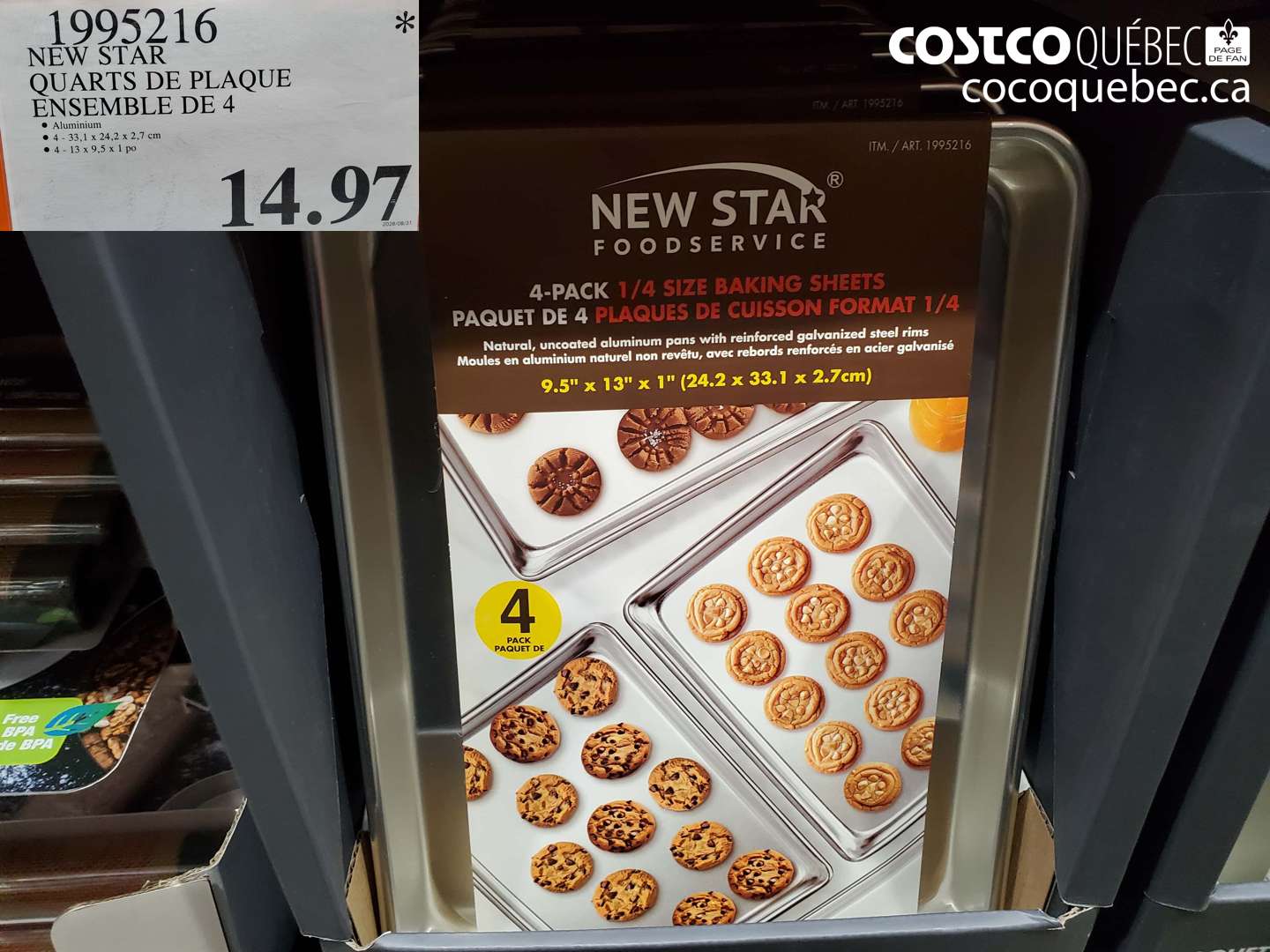 1995216 NEW STAR QUARTS DE PLAQUE ENSEMBLE DE 4 $14.97