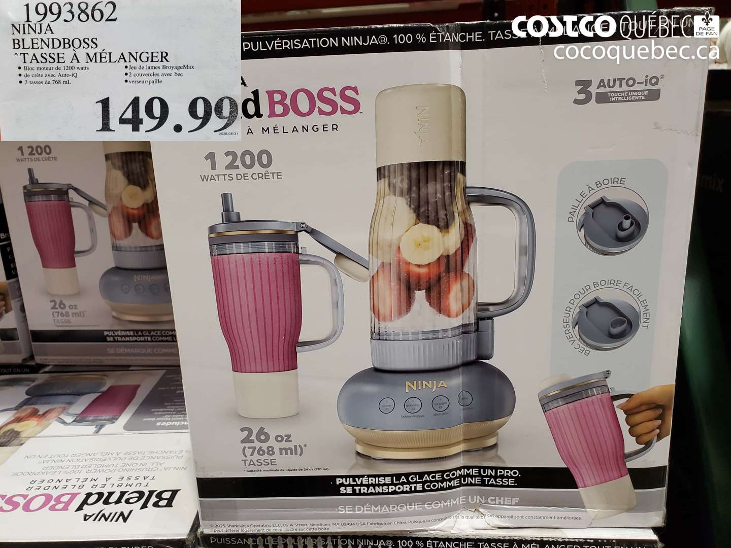 1993862 NINJA BLENDBOSS TASSE À MÉLANGER $149.99