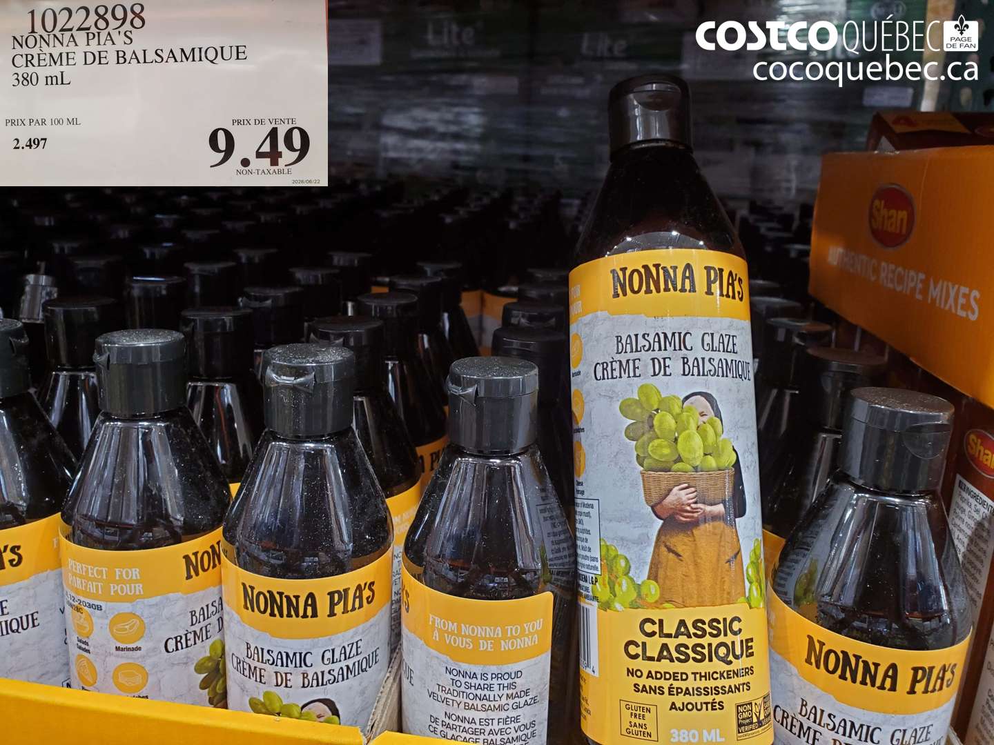 1022898 NONNA PIA'S CRÈME DE BALSAMIQUE $9.49