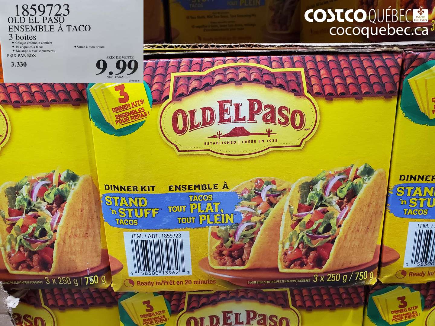 1859723 OLD EL PASO ENSEMBLE À TACO $9.99
