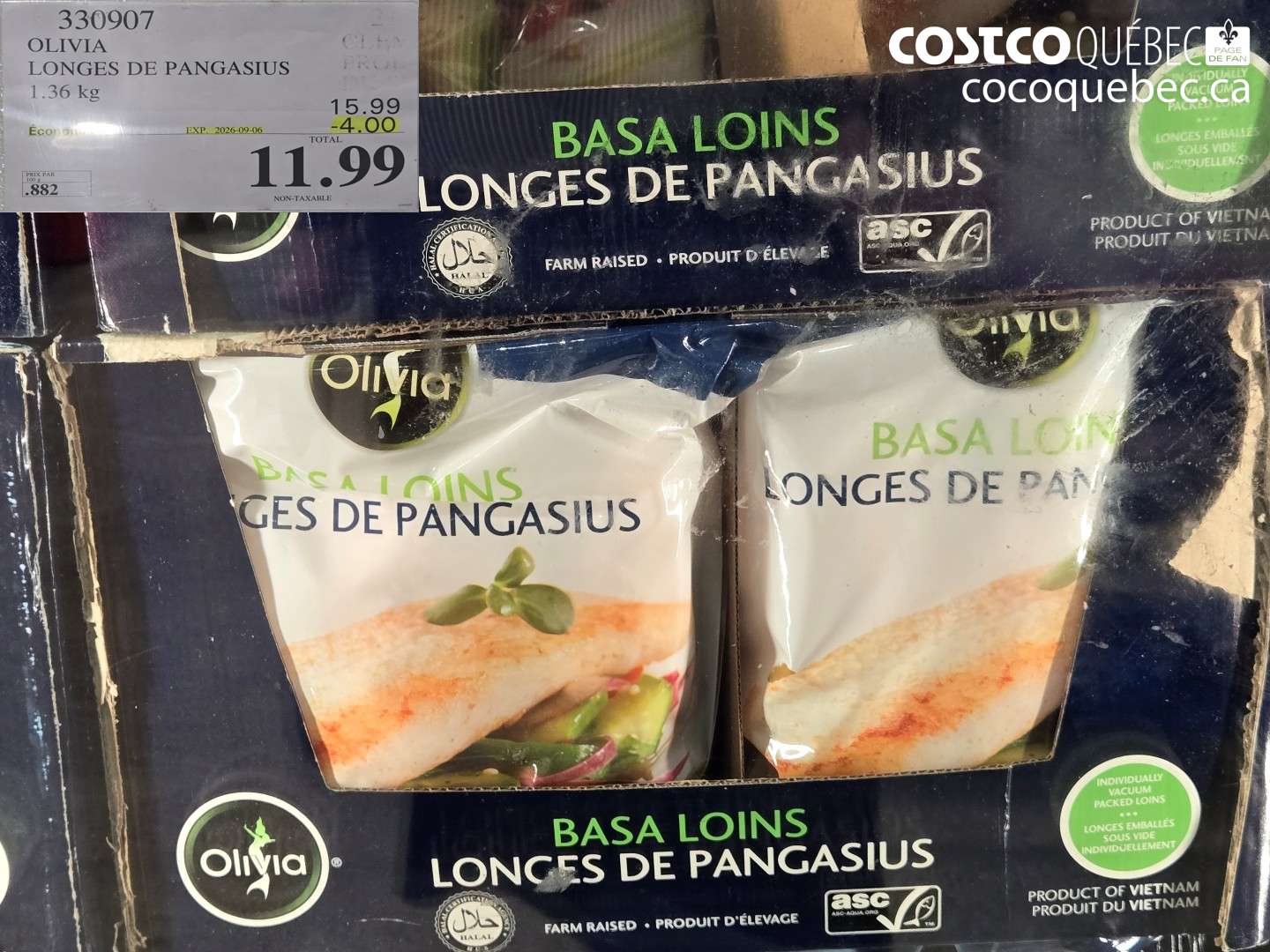 330907 OLIVIA LONGES DE PANGASIUS ($4.00 INSTANT SAVINGS EXPIRES ON 2026-09-06) $11.99