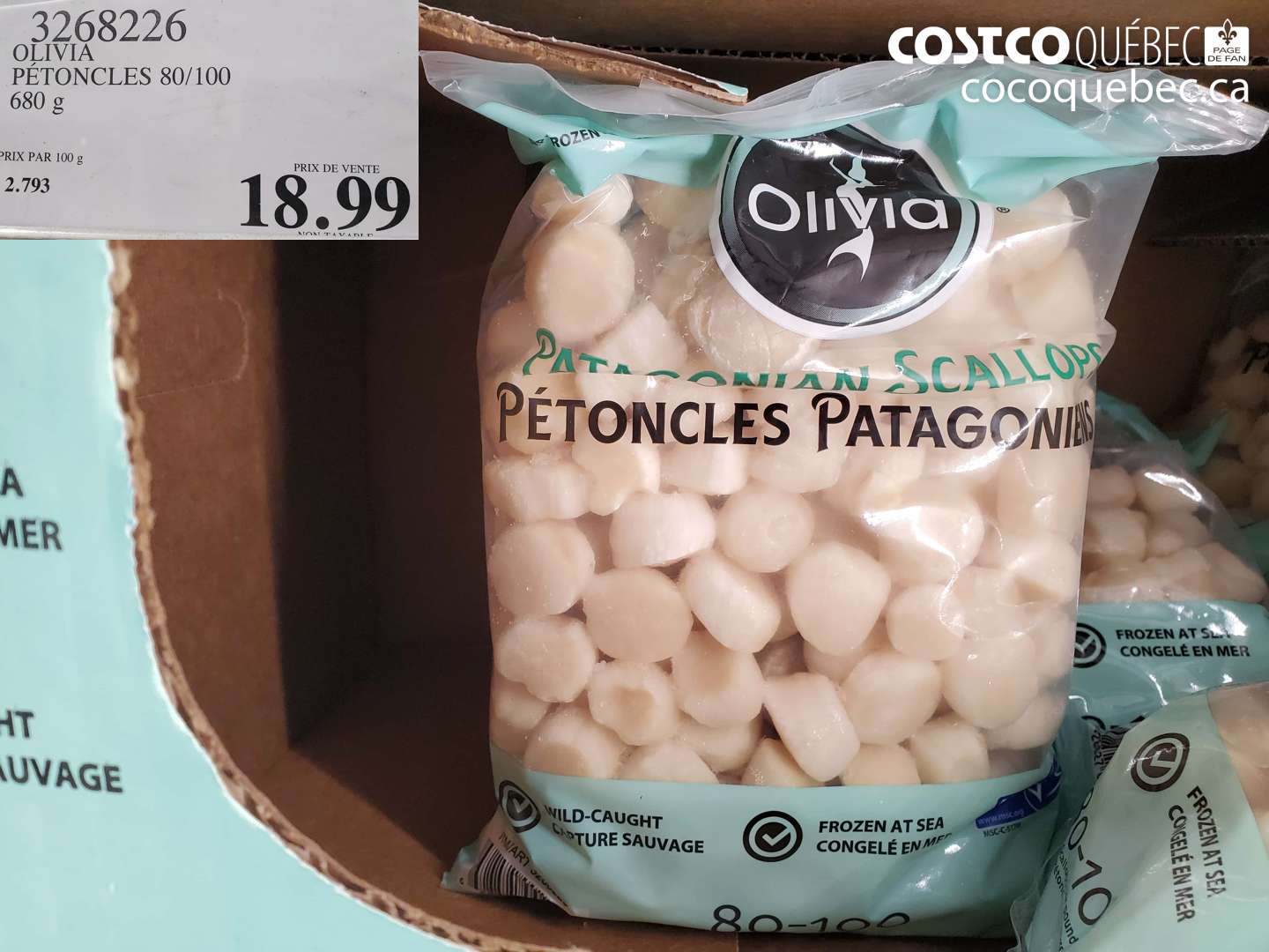 3268226 OLIVIA PÉTONCLES 80/100 680 G $18.99