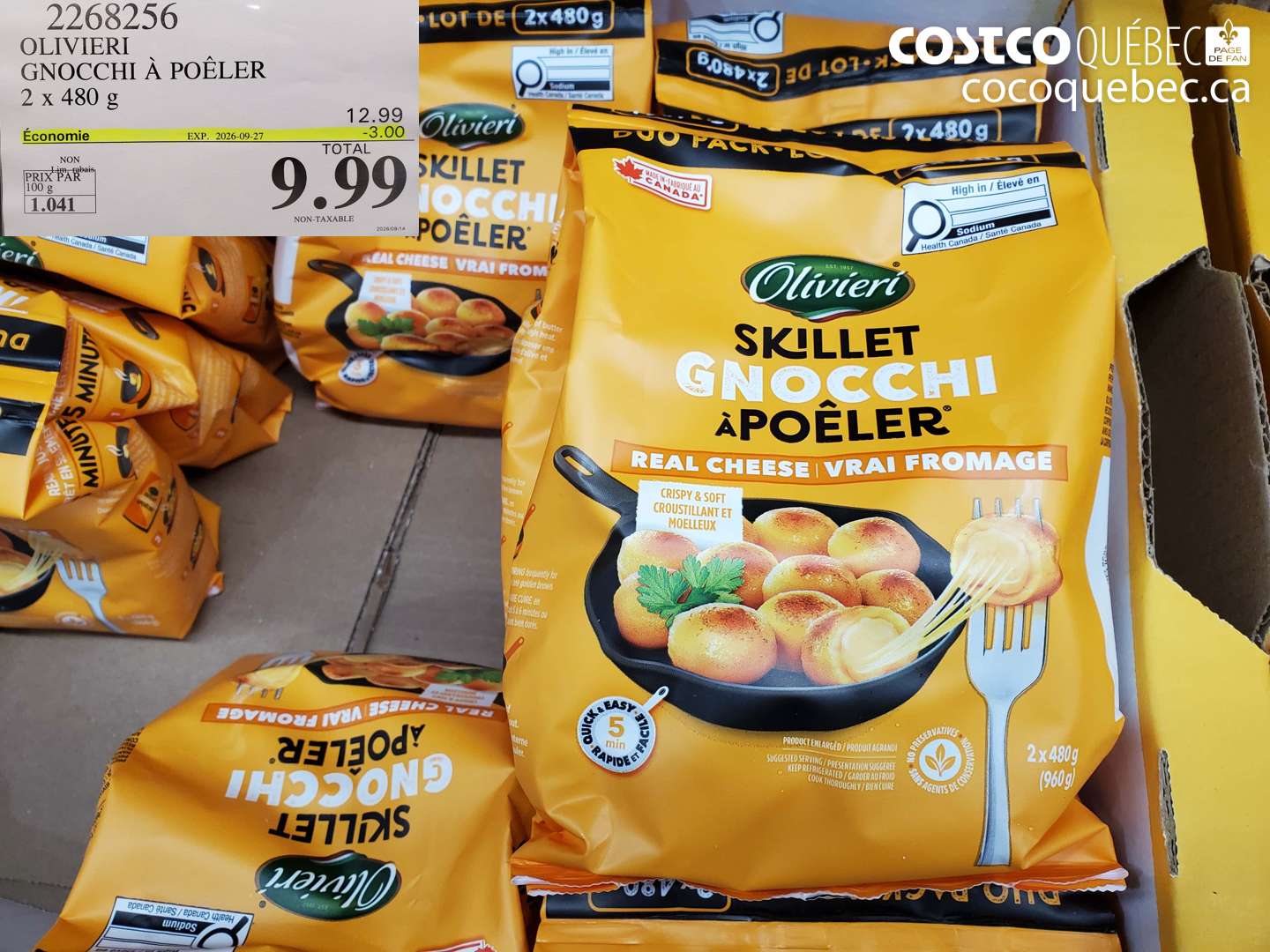 2268256 OLIVIERI GNOCCHI À POÊLER ($3.00 INSTANT SAVINGS EXPIRES ON 2026-09-27) $9.99