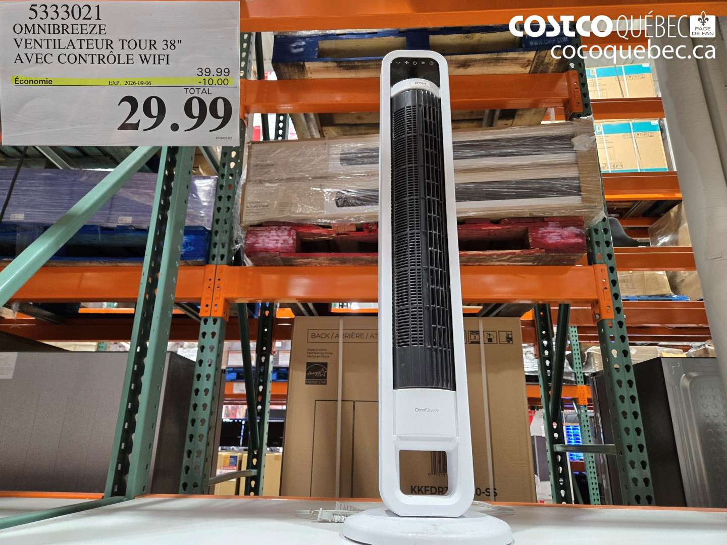 5333021 OMNIBREEZE VENTILATEUR TOUR 38